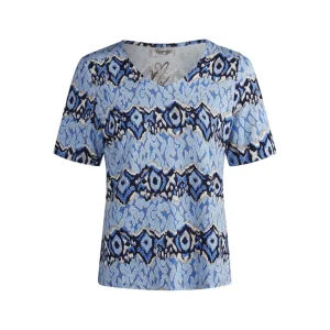 Shirt Barbara Lebek blauw multi 77200052