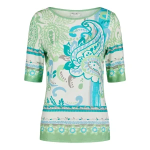 Shirt Barbara Lebek groen bruin multi 82550052