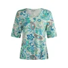 Shirt Barbara Lebek groen bruin multi 82500052