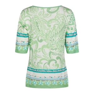 Shirt Barbara Lebek groen bruin multi 82550052