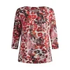 Shirt Barbara Lebek koraal print 75200052