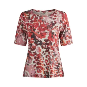 Shirt Barbara Lebek koraal print 75190052