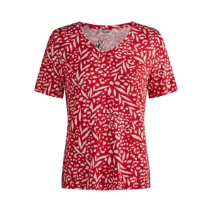 Shirt Barbara Lebek rood creme 76190052