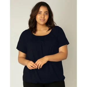 Shirt Base level curvy Yoni D.blauw 7000033