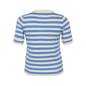 Shirt Kaffe Curve blauw beige 10582204
