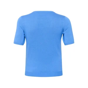 Shirt Kaffe Curve blauw korte mouw 10582205