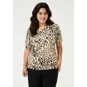 Shirt Kaffe Curve gebreid leopard 10582981