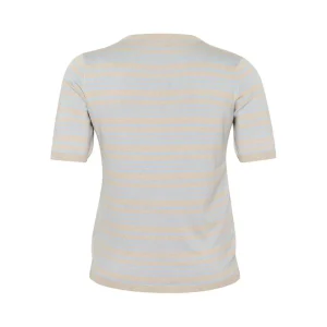 Shirt Kaffe Curve gebreid beige L.blauw 10582914