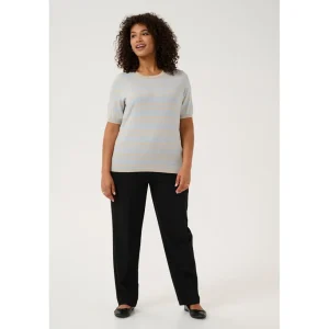 Shirt Kaffe Curve gebreid beige L.blauw 10582914