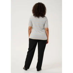 Shirt Kaffe Curve gebreid beige L.blauw 10582914