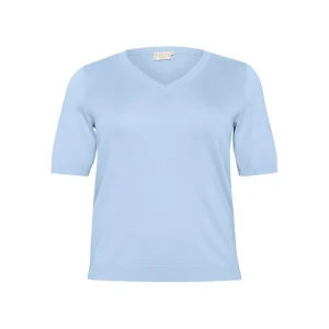 Shirt Kaffe Curve licht blauw 10582490