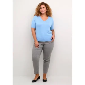 Shirt Kaffe Curve licht blauw 10582490