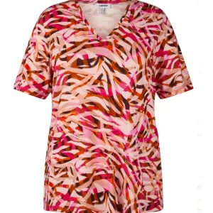 Shirt KJBrand rood bruin multicolor 5120 525