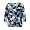 Shirt Via Appia Due 3/4 mouw zwart blauw 2521450 103
