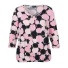 Shirt Via Appia Due 3/4 mouw D.blauw rose 2521450 803