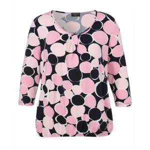 Shirt Via Appia Due 3/4 mouw D.blauw rose 2521450 803