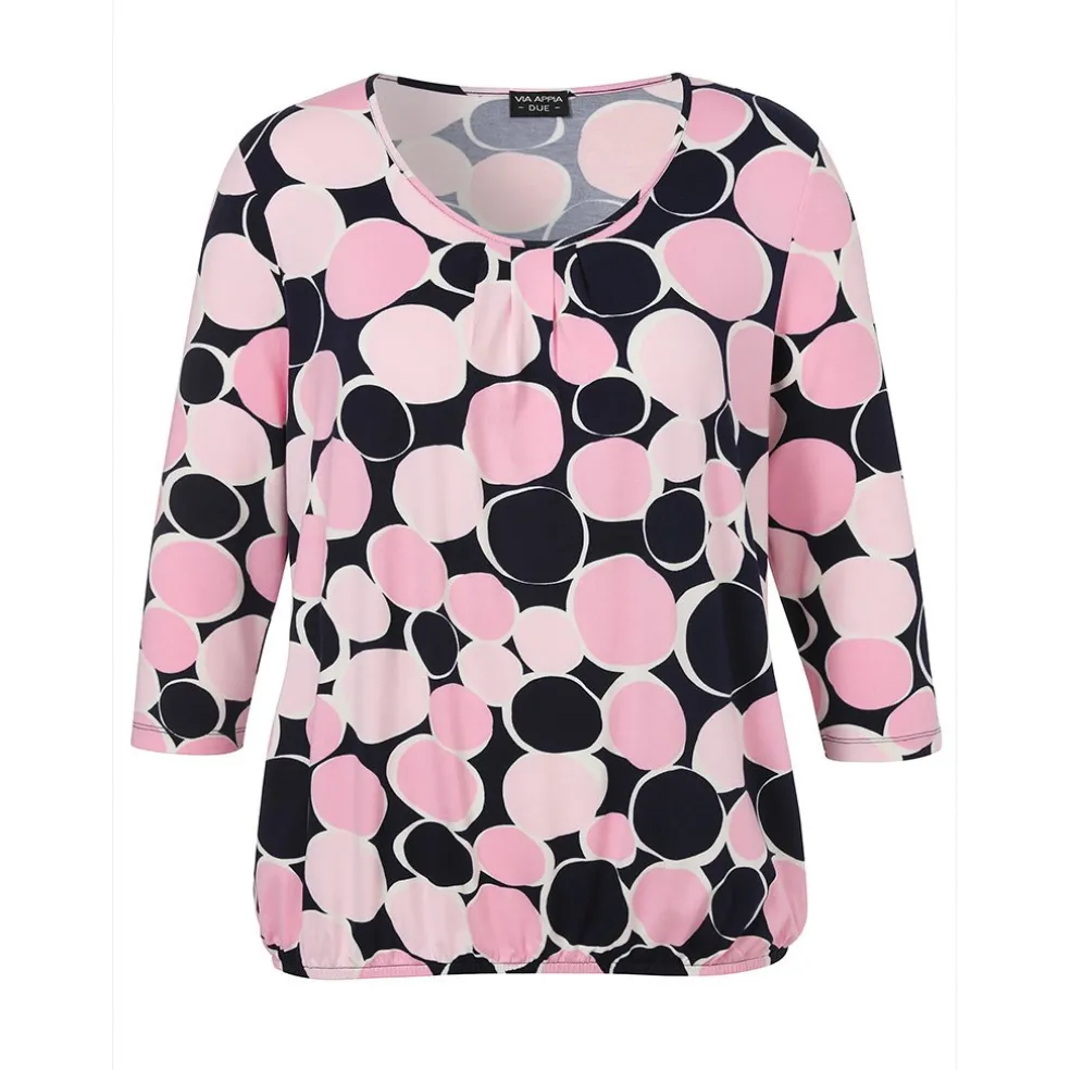 shirt_via_appia_due__mouw_0-4.webp Shirt Via Appia Due 3/4 mouw D.blauw rose 2521450 803