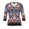 Shirt Via Appia Due 3/4 mouw D.blauw multi 2511404
