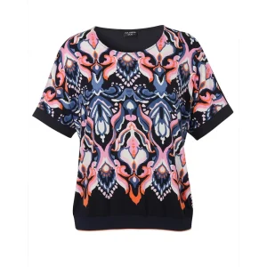 Shirt Via Appia Due 1/2 mouw D.blauw multi 2511701
