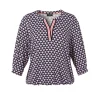 Shirt Via Appia Due 3/4 mouw D.blauw multi 2511702