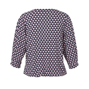 Shirt Via Appia Due 3/4 mouw D.blauw multi 2511702