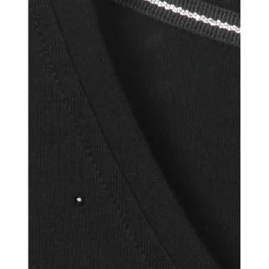 Shirt Via Appia Due 1/2 mouw zwart strass 2511434