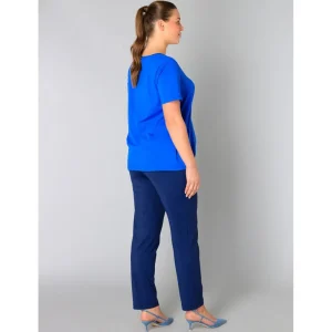Shirt Yesta V-hals kobalt Alba A005292
