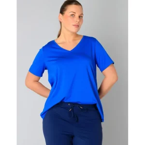 Shirt Yesta V-hals kobalt Alba A005292