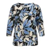 Sweater Via Appia Due 3/4 mouw zwart blauw 2521430 103