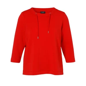Sweater Via Appia Due 3/4 mouw rood 2521720