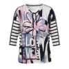 Sweater Via Appia Due 3/4 mouw D.blauw multi 2511421