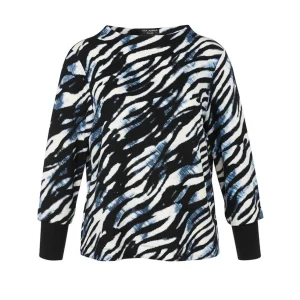 Sweater Via Appia Due blauw multi 2511722