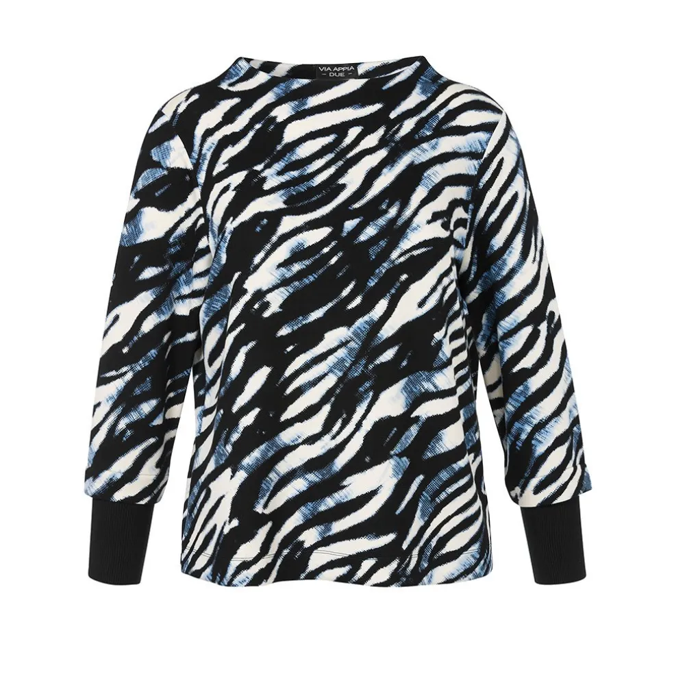 sweater_via_appia_due_bla_0.webp Sweater Via Appia Due blauw multi 2511722