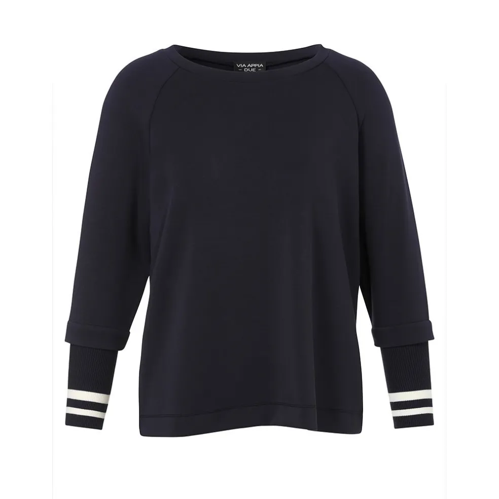 sweater_via_appia_due_dbl_0.webp Sweater Via Appia Due D.blauw creme 2511708