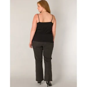 Top Base Level Curvy kant zwart Yelina 7000105