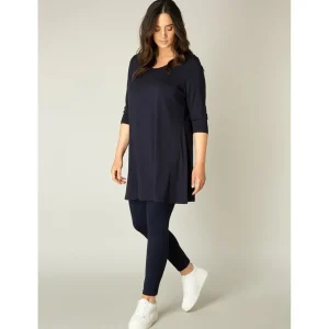 Tuniek Base level curvy Aria D.blauw 7000029