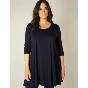 Tuniek Base level curvy Aria D.blauw 7000029