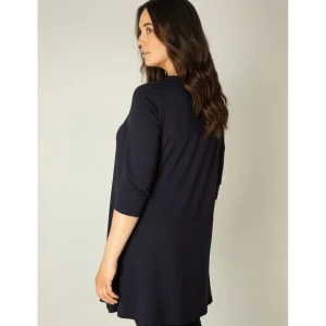 Tuniek Base level curvy Aria D.blauw 7000029