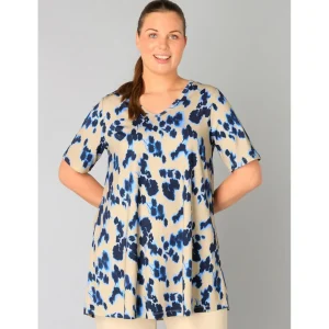 Tuniek Yesta beige kobalt Ankie A005644