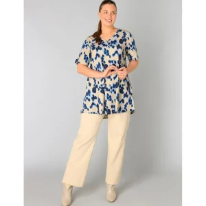 Tuniek Yesta beige kobalt Ankie A005644