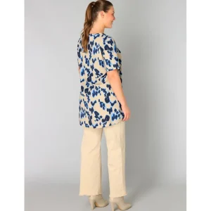 Tuniek Yesta beige kobalt Ankie A005644