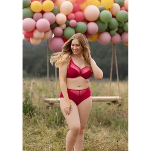 Ulla taillenslip kirsch rood Josy 67/10