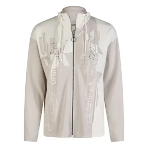 Vest Barbara Lebek wit grijs 75210052