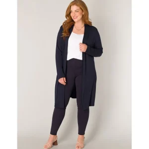 Vest Base Level Curvy Ayla long D.blauw 7000001