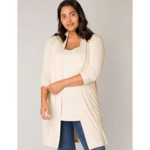 Vest Base Level Curvy Ayla long L.beige 7000001