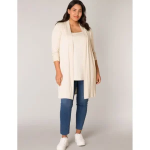Vest Base Level Curvy Ayla long L.beige 7000001