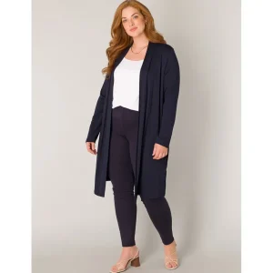 Vest Base Level Curvy Ayla long D.blauw 7000001